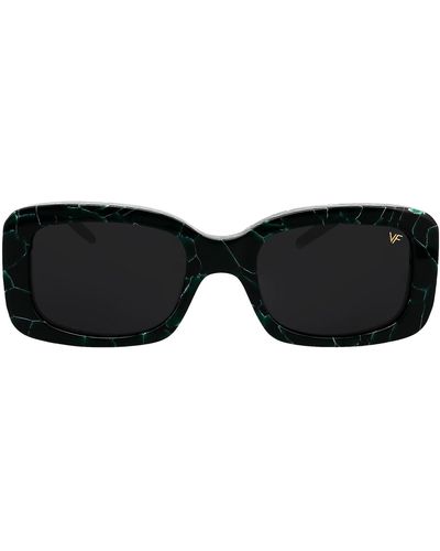 Vintage Frames Company Vf Godfather 0006 Rectangle Sunglasses - Black