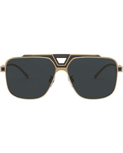 Dolce & Gabbana Dg 2256 133487 Navigator Sunglasses - Gray
