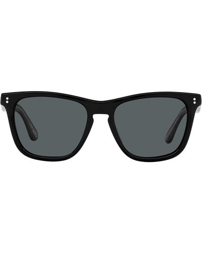 Oliver Peoples Lynes 0ov5449su 1005p2 Wayfarer Polarized Sunglasses - Gray