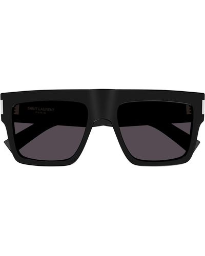 Saint Laurent Sl 628 001 Flattop Sunglasses - Black