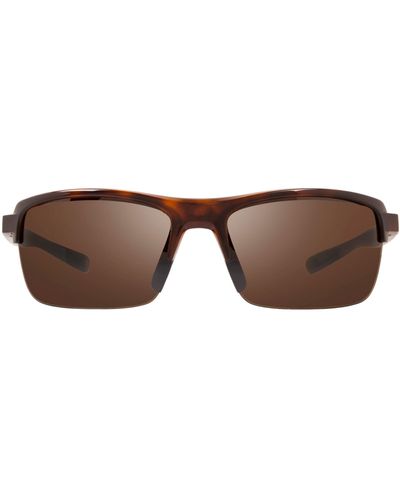 Revo Re 4066 04 Crux N L Wrap Polarized Sunglasses - Brown