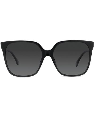 Fendi Fine Fe 40030i 01d Butterfly Polarized Sunglasses - Gray