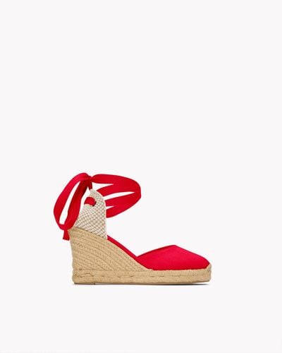 Soludos The Marseille Wedge - Classic - Flamenco Red