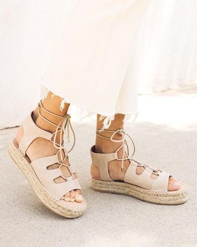 Soludos Sedona Ghillie Espadrille Sandal - Natural