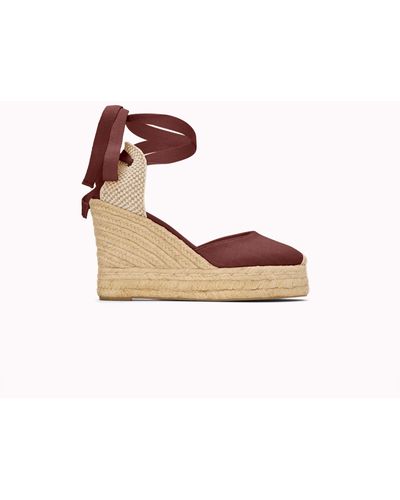 Soludos The Platform Wedge - Classic - Castano Brown - Pink