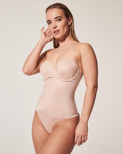 Spanx Women's Suit Your Fancy High-Waist Thong Champagne Beige Extra Large  NWT