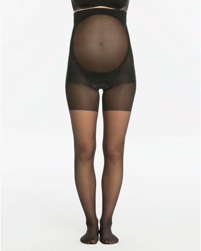 Spanx Mama Shaping Mid-thigh Sheers - Black