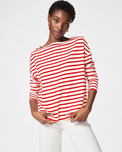 Spanx Airessentials Boat Neck Top - Red
