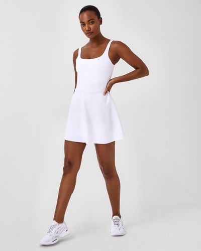 Spanx The Get Moving Easy Access Square Neck Dress - White