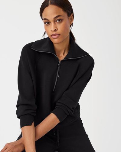 Spanx Airessentials Half Zip - Black