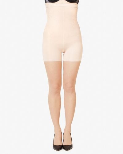 Spanx Shaping High-waisted Mid-thigh Sheers - Natural