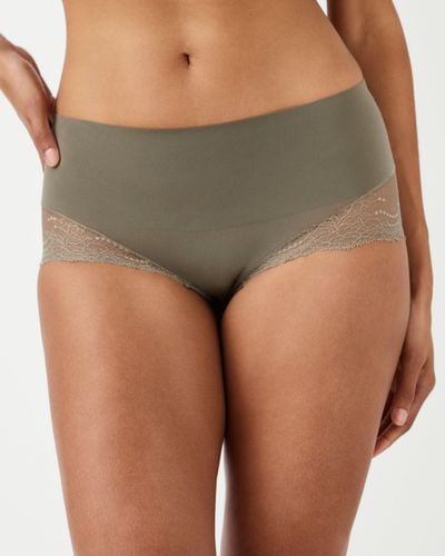 Spanx Lace Hi-hipster in Green
