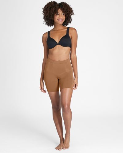 Spanx Oncore Sculpting Mid-thigh Short - Brown