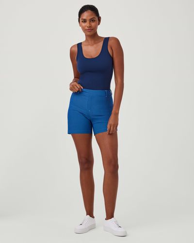Spanx Sunshine Shorts, 6" - Blue