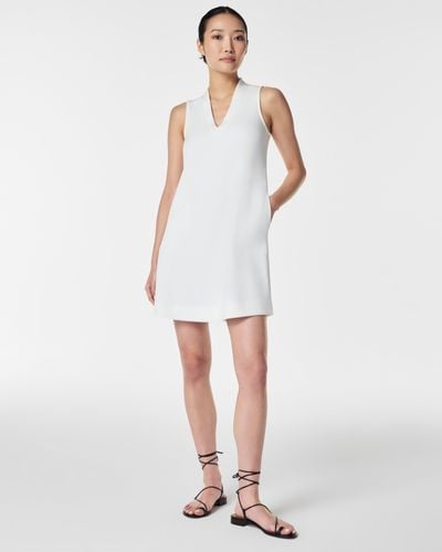 Spanx Airessentials V-neck Mini Dress - White