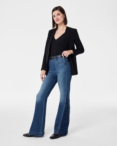 Spanx Flare Jeans, Mixed Wash - Blue