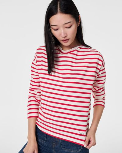 Spanx Airessentials Boat Neck Top - Red