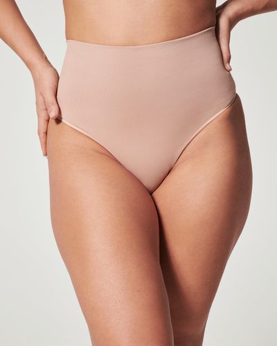 Spanx Seamless Power Sculpting Ecocare Thong - Natural