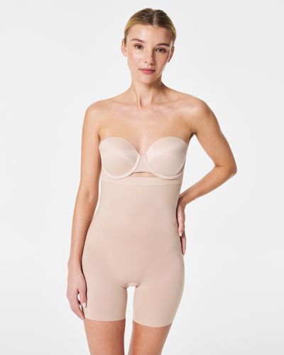 Invisible Shaping Open-Bust Mid-Thigh Bodysuit