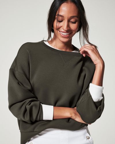 SPANX Velvet half-zip Sweatshirt - Farfetch