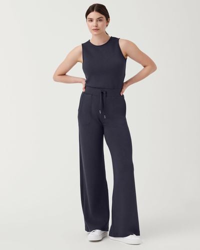Spanx Booty Boost® Easy Access Flare Jumpsuit in Blue