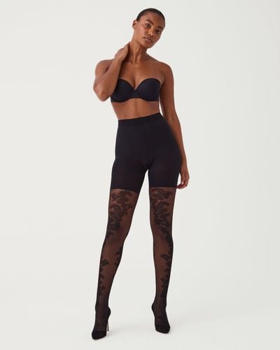 Spanx Tight-end Tights®, Floral - Blue