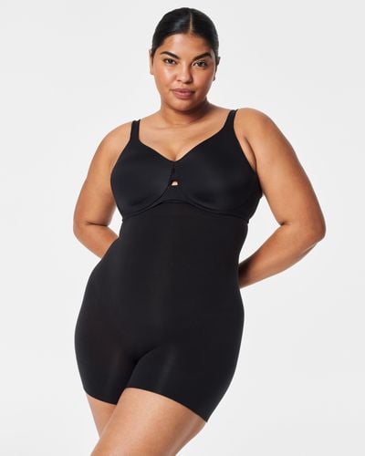 Spanx Seamless Power Sculpting High-waisted Shorty - Black