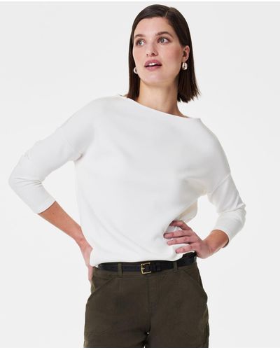 Spanx Airessentials Boat Neck Top - White