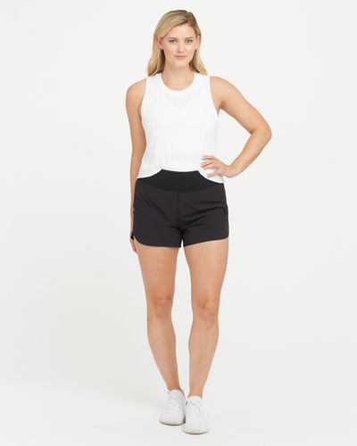 SPANX® The Get Moving 4-inch Exercise Shorts - Very Black