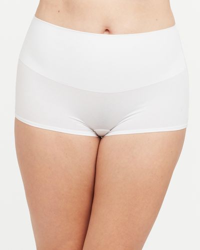 Spanx Cotton Control Thong in White