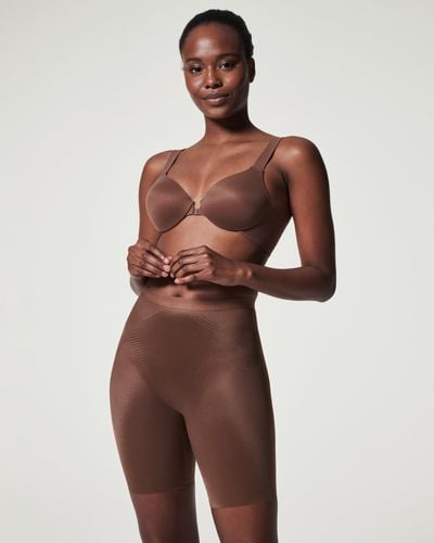 Spanx Invisible Shaping Mid-thigh Short - Brown