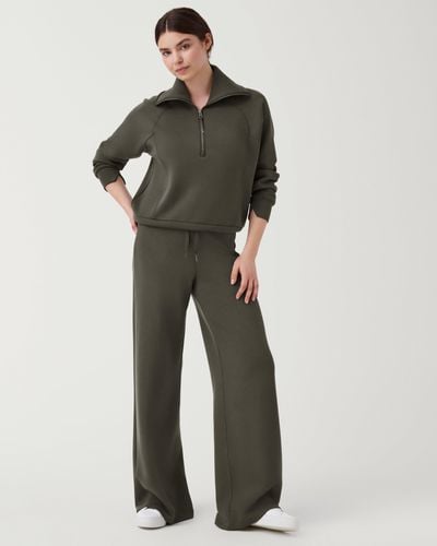 Spanx Airessentials Wide Leg Pant - Green