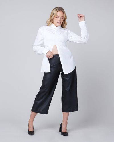 Spanx Leather-like Culottes - White