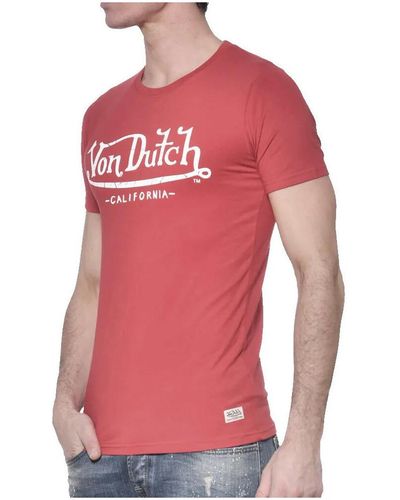 Von Dutch T-shirt VD/TRC/LIFE - Rouge