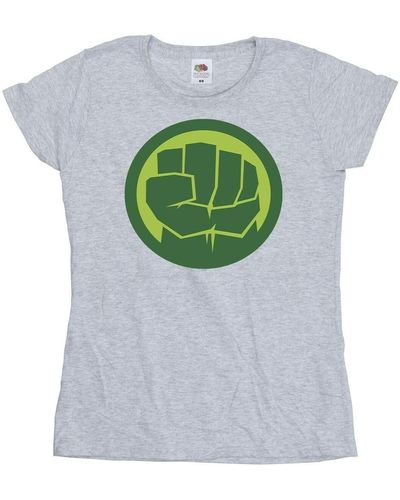Marvel T-shirt Hulk Chest Logo - Vert
