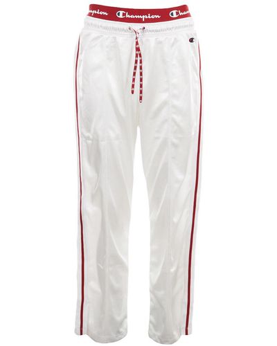 Champion Pantalon Straight Hem Pants - Blanc