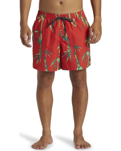 Quiksilver Maillots de bain Remade Mix Volley 16"" - Rouge
