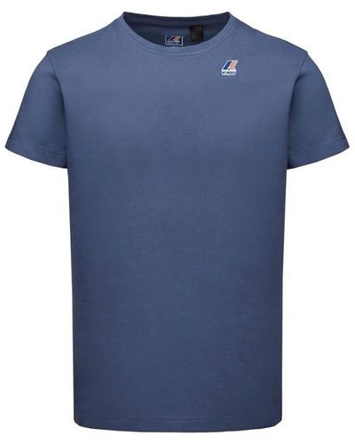 K-Way T-shirt T-Shirt Le Vrai Edouard Bleu Indigo