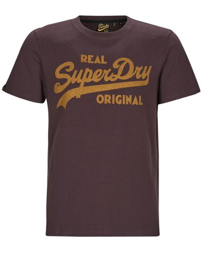 Superdry T-shirt VL PREMIUM GOODS GRAPHIC TEE - Marron