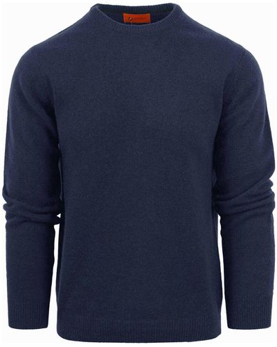 Suitable Sweat-shirt Pull Agneline Col Rond Marine - Bleu
