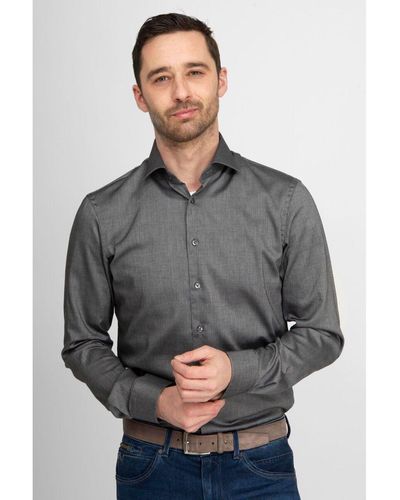 Suitable Chemise Chemise Roy Oxford Anthracite - Gris