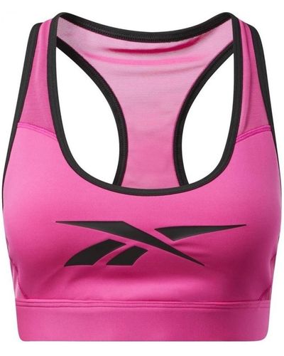 Reebok Brassières S Hero Racer Pad Bra-Read - Rose