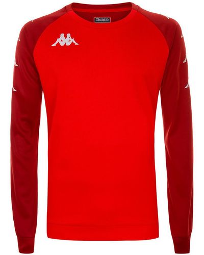 Kappa Sweat-shirt Sweatshirt Parme - Rouge