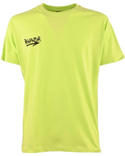 DISCLAIMER T-shirt 23eds53403-verde - Jaune