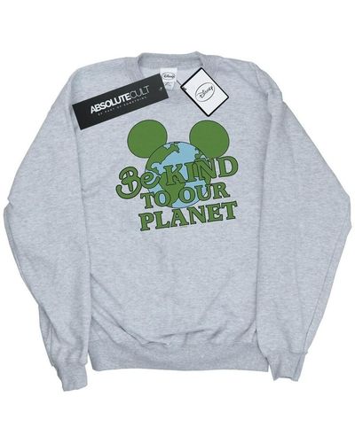 Disney Sweat-shirt Mickey Mouse Be Kind - Gris