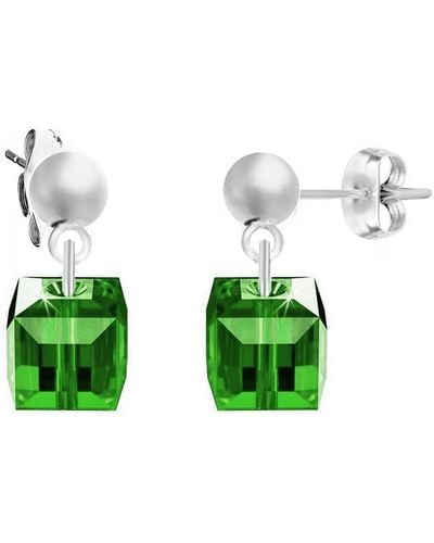 Sc Crystal Boucles oreilles BS2509-SE008-EMER - Vert