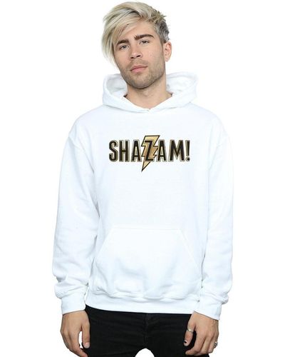 Dc Comics Sweat-shirt Shazam Text Logo - Blanc