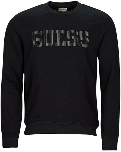 Guess Sweat-shirt BEAU CN FLEECE - Noir