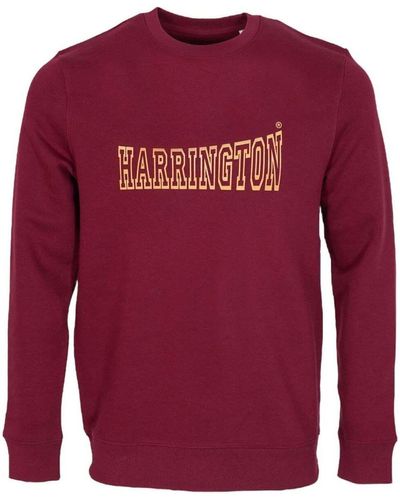 Harrington Sweat-shirt Sweat-shirt Bordeaux - Rouge