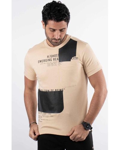 Hollyghost T-shirt T-shirt beige avec imprimés - Neutre